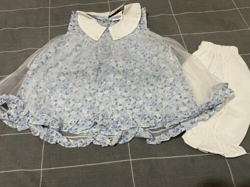 Whimsical Floral Frock with Peter Pan Collar & Bloomers photo review